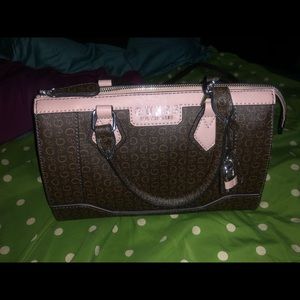 Pink & brown purse